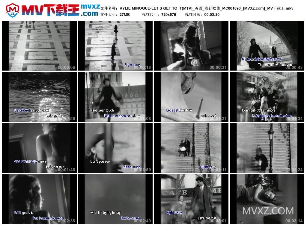 KYLIE MINOGUE-LET S GET TO IT(MTV)_英语_流行歌曲_MC801893